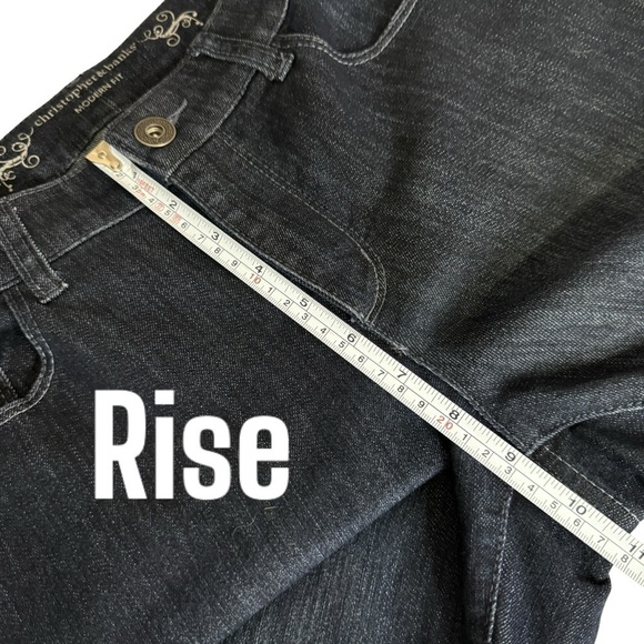 Christopher & Banks Modern Fit Straight Leg Dark Wash Womens Jeans size 6 - Picture 9 of 10